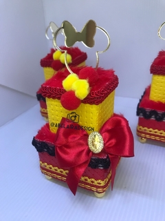 Caixa acrílica dupla do tema Minnie - comprar online