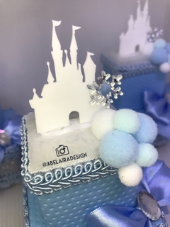 Caixa acrílica dupla do tema frozen - comprar online