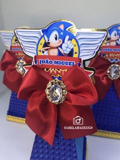 Caixa cone do tema Sonic - Abelaira design