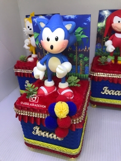 Mini Caixa cenário do tema Sonic na internet