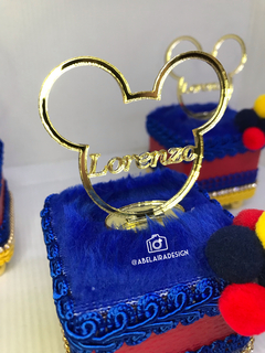 Aplique em Acrílico do mickey com nome - comprar online