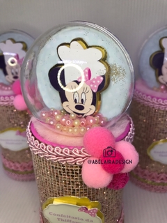 Cofre do tema Minnie rosa na internet