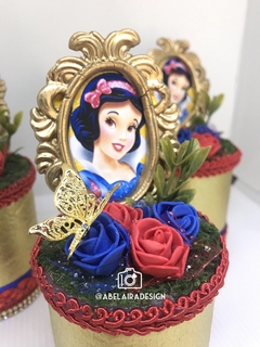 Batata Pringles do tema Branca de neve - Abelaira design