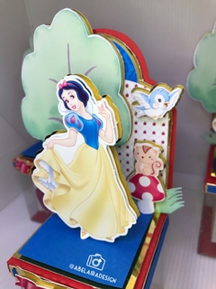 Caixa cenário de acetato do tema Branca de Neve - loja online