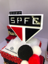 Aplique em acrílico duplo do escudo do São Paulo