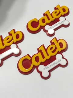 Aplique duplo em acrílico do tema Patrulha canina