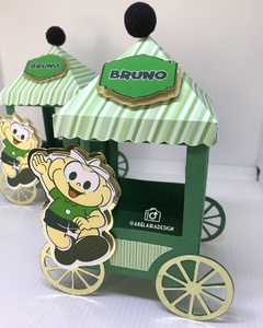 Carrinho de pipoca do tema Cebolinha