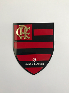 Escudo do Flamengo em acrílico duplo