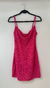 Slip dress hot pink