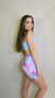 Biker shorts estampado doodle en internet