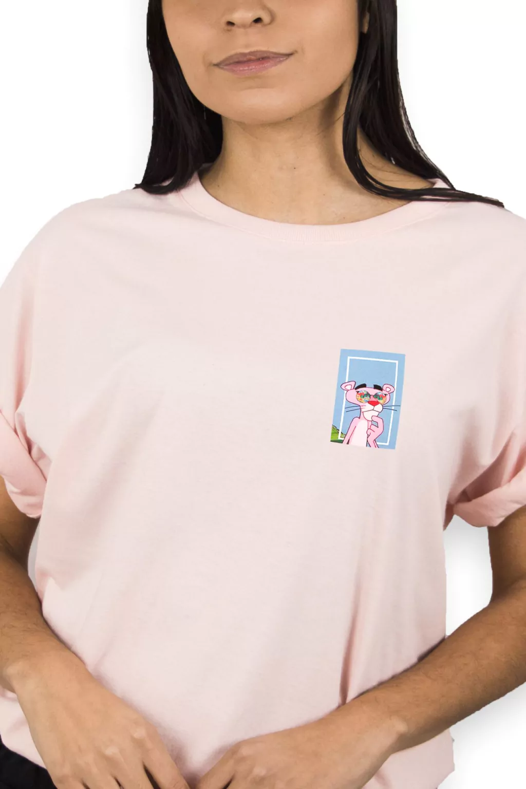 Camiseta Pantera Cor de Rosa