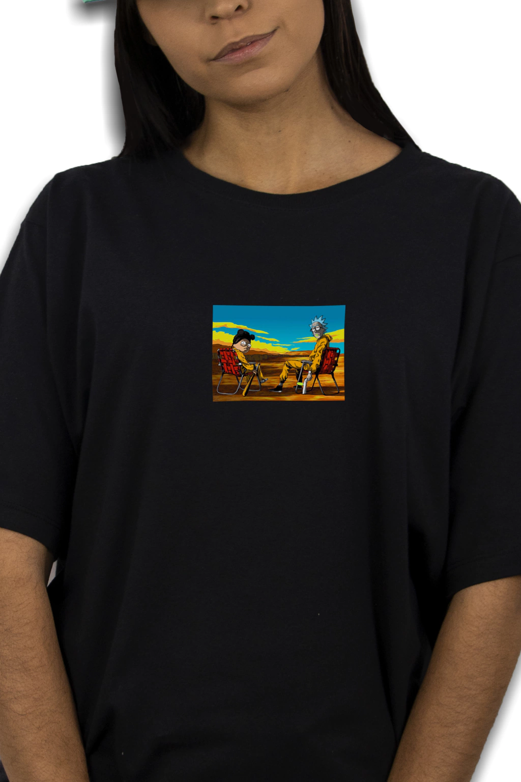 Camiseta Streetwear rick and morty