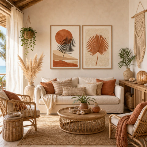 Essência Natural - Conjunto com dois quadros decorativos