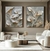 Conjunto com dois quadros decorativos Flower3D Coleção assinada Jeff Criart - comprar online