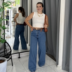 Calça Wide Leg jeans - Feminina Store