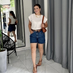 Short jeans estonado chance - Feminina Store