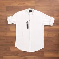 Camisa Lino Mao Thai (Blanco)