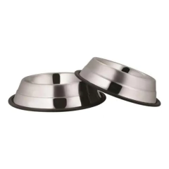 Comedero acero 2 tonos antivuelco (XS) 15,5cm 150ml