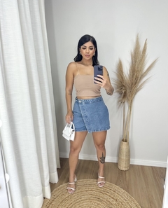 Imagem do Cropped canelado 3D