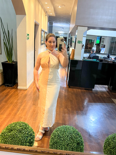 Vestido bicolor - comprar online