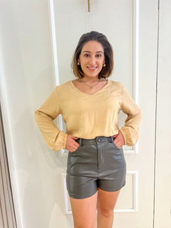 Blusa Viscose Sarjada - Jaque Petry Modas