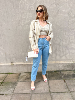 CAMISA+CROPPED - Jaque Petry Modas