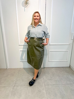 Camisa Listrada 44/46 - Jaque Petry Modas