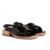 Sandalia de charol negro "BARCELONA" - comprar online