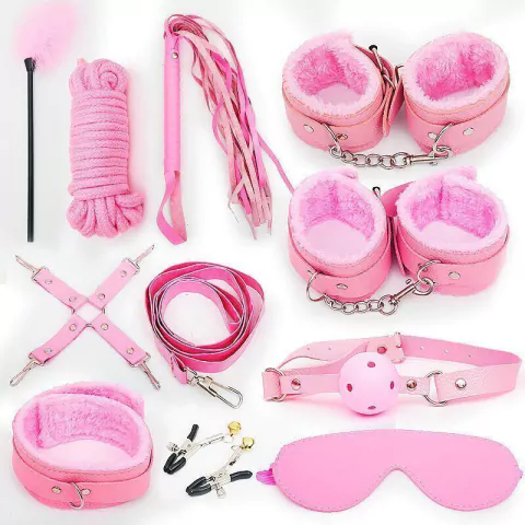 Kit BDSM Luxo - Rosa