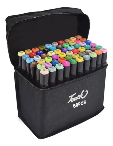 Fibrones Marcadores Doble Punta Set x60