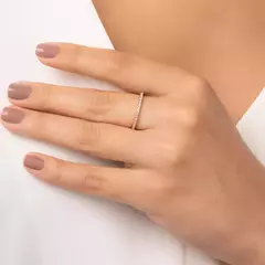 Anel aparador Feminino Rommanel Banhado A Ouro 18k 513438 na internet