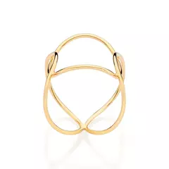 Anel Feminino Entrelaçado Banhado A Ouro 18k Rommanel - comprar online
