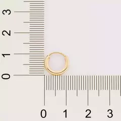 Imagem do Kit Brincos Argolas Rommanel Primeiro E Segundo Furo Banhados A Ouro 18k