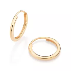 Imagem do Kit Argolas Rommanel Primeiro Segundo E Terceiro Furo Banhado Ouro 18k Feminino