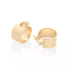 Brinco Argola Lisa Rommanel Feminina Banhada A Ouro 18k - comprar online
