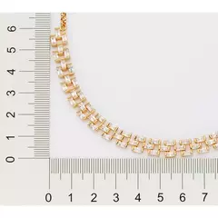 Chocker Rommanel Feminina Banhada Ouro 18k Com Zircônias na internet