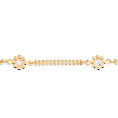 Choker Flores Com Zircônias Rommanel Feminina Banhada A Ouro 18k Cód-532458 - comprar online