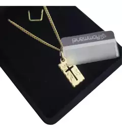 Corrente Masculina Cordão Grumet 60cm + Pingente Rommanel - loja online
