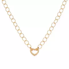 Gargantilha Feminina Rommanel Banhada A Ouro 18k Com Coração Cód-532512 - comprar online