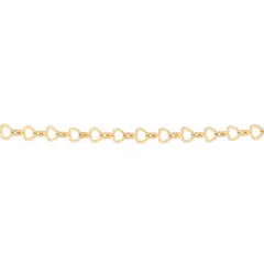 Gargantilha Feminina Delicada Formada Por Fio Corações Banhada A Ouro 18k na internet