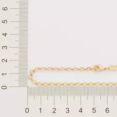 Gargantilha Feminina Delicada Formada Por Fio Corações Banhada A Ouro 18k - Farinni Joias