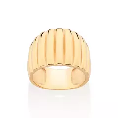 Maxi Anel Banhado A Ouro 18k Feminino Rommanel