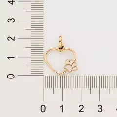 Pingente Mãe de Pet Banhado a Ouro 18k Cód. 542696 - Farinni Joias