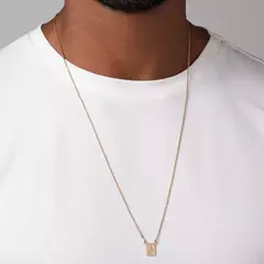 Escapulário São Jorge Banhado a Ouro 18k Cód. 532537 - comprar online
