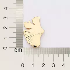 Brinco Palha Estilizada Banhado a Ouro 18k Cód. 527309 - Farinni Joias