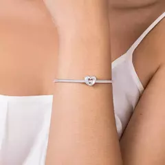 Berloque Coração Passante de Prata 925 Cód. 840082 - comprar online