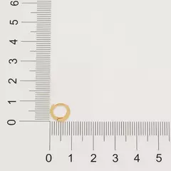 Brinco Argola Banhado a Ouro 18k com Zircônias Cód. 523214 - Farinni Joias