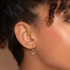 Argola com Coração Banhado a Ouro 18k Cód. 526588 - comprar online