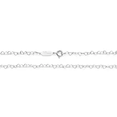 Gargantilha Corações de Prata 925 Cód. 830042 - comprar online