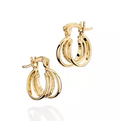 Brinco Banhado a Ouro 18k Argola Cód. 523646